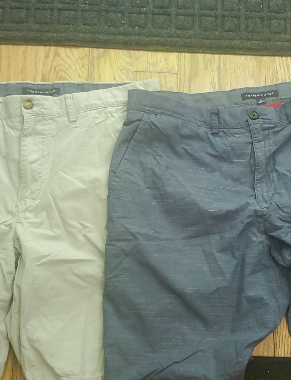 Tommy Hilfiger Beige and Navy Men’s Pants - Pair